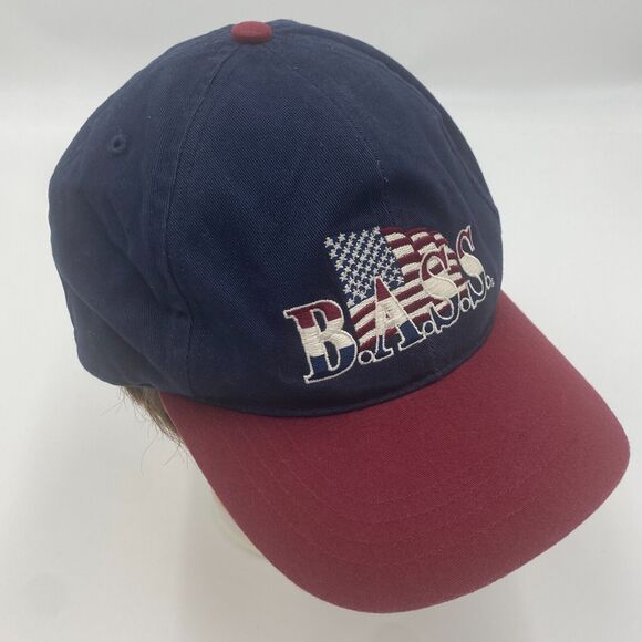 B.A.S.S. Limited edition 2000 Baseball Cap, Red/Blue, 100% Cotton Made in Macau - Picture 1 of 8